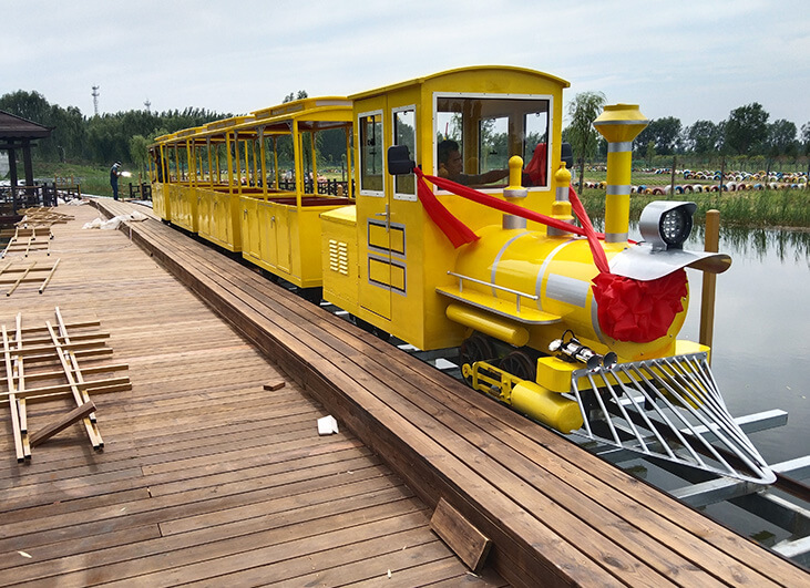 Yellow Retro Train