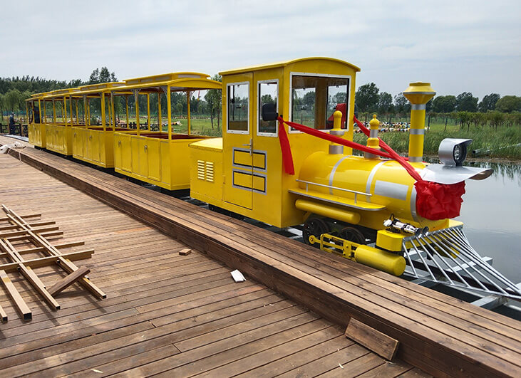 Yellow Retro Train